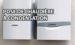 Pose de chaudière à condensation