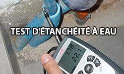 Test d'étanchéité à eau