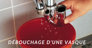 Le débouchage de vasque