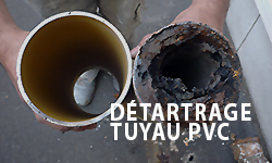 détartrage tuyau PVC