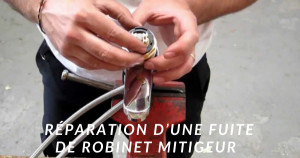 La réparation d'un robinet mitigeur qui fuit