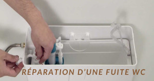 Réparation d'une fuite WC
