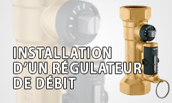 Installation régulateur de débit