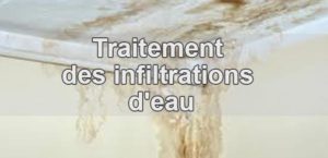 Traitement des infiltrations d'eau 