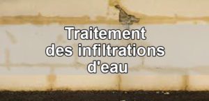 Traitement rapide des infiltrations d'eau
